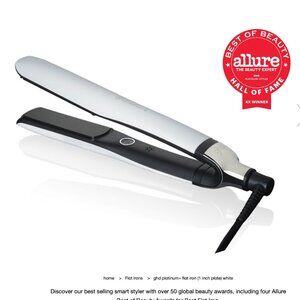 ghd Platinum+ Flat Iron – 1” White | Smart Styler